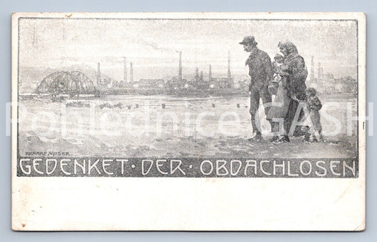 Pohlednice GEDENKET - DER . OBDACHLOSEN (ST10755)