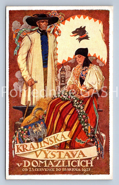 Pohlednice KRAJSKÁ VÝSTAVA V DOMAŽLICÍCH (ST10761)