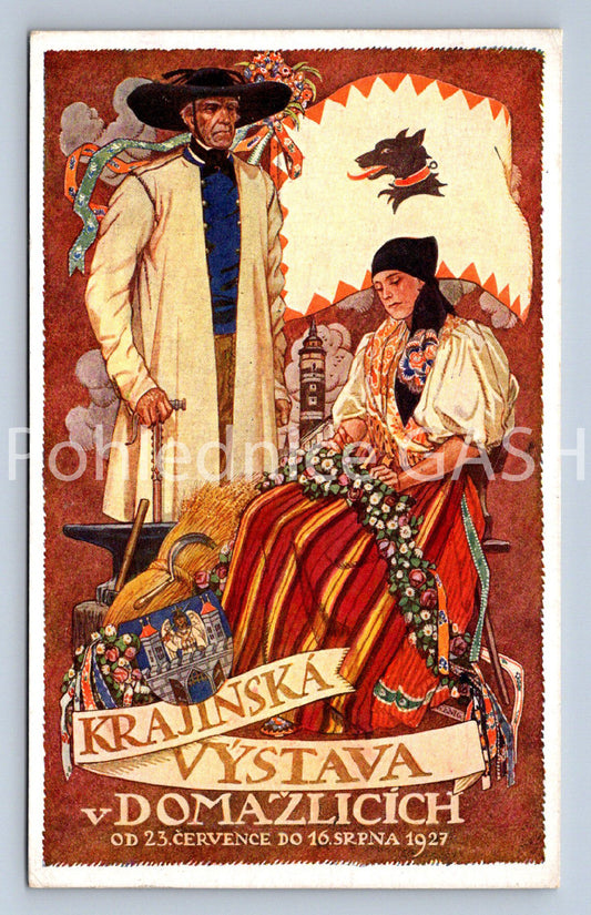 Pohlednice KRAJSKÁ VÝSTAVA V DOMAŽLICÍCH (ST10761)