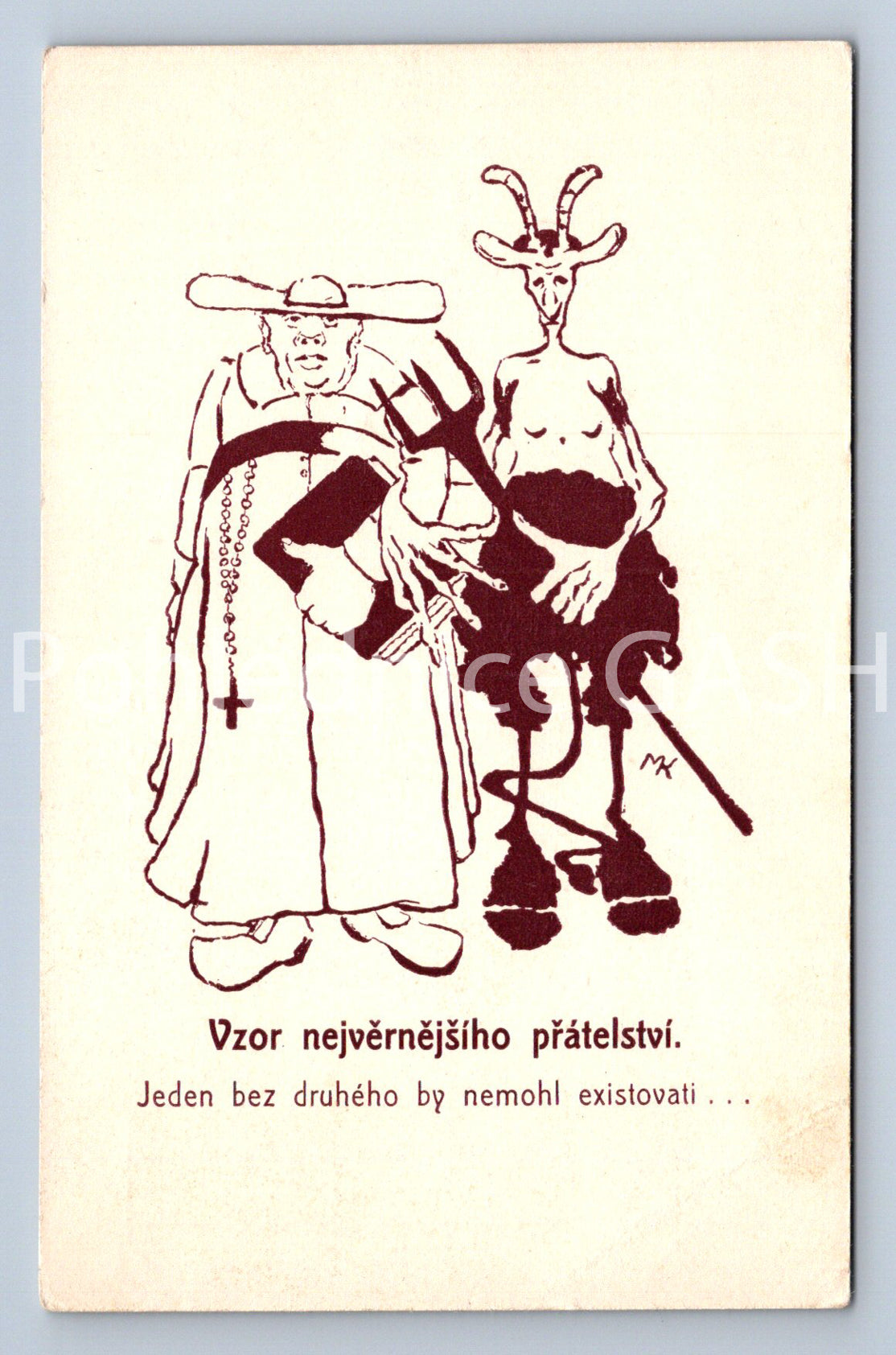 Pohlednice VZOR NEJVĚRNĚJŠÍHO PŘÁTELSTVÍ (ST10763)
