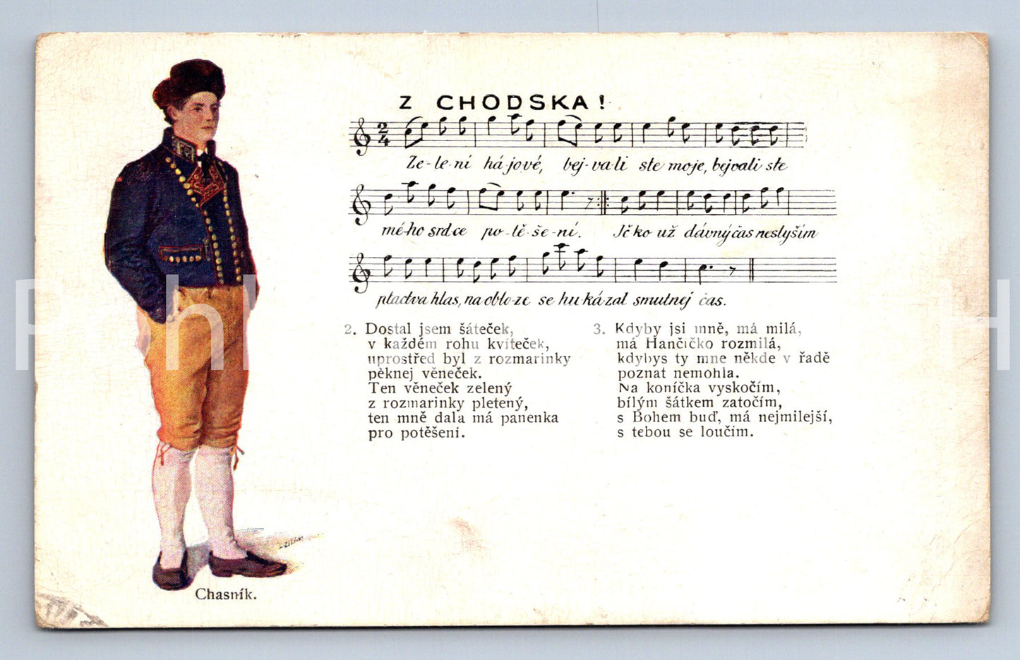 Pohlednice Z CHODSKA (ST10778)