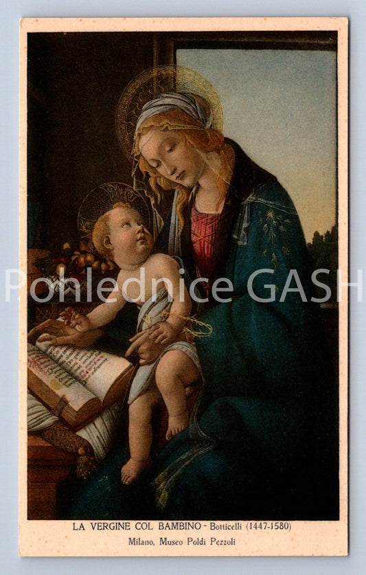 Pohlednice LA VERGINE COL BAMBINO (ST10797)