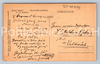 Pohlednice KAREL BENEŠ - HRONOVSKÉ POHLEDY (ST10799)