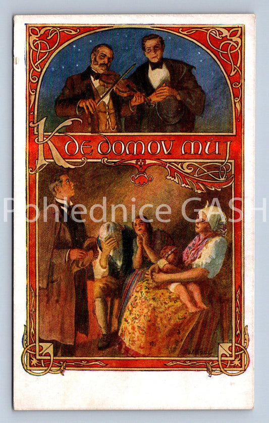 Pohlednice J. KOČÍ - KDE DOMOV MŮJ (ST10813)