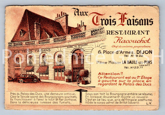 Pohlednice AUX CROISFAISANS - restaurace (ST10838)