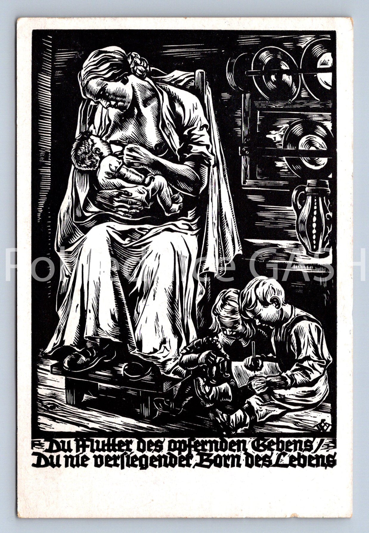 Pohlednice DU MUTTER DES OPFERNDEN GEBENS (ST10839)