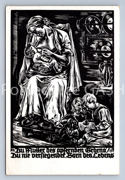 Pohlednice DU MUTTER DES OPFERNDEN GEBENS (ST10839)