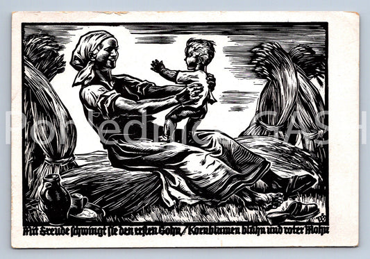 Pohlednice MIT SREUDE RCHWINGT NEDENERFTEN GOHN (ST10840)