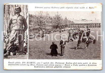 Pohlednice POMNÍK PĚŠÁKA JOS.KUDRNY (ST10845)