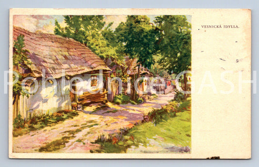 Pohlednice VESNICKÁ IDYLLA (ST10899)