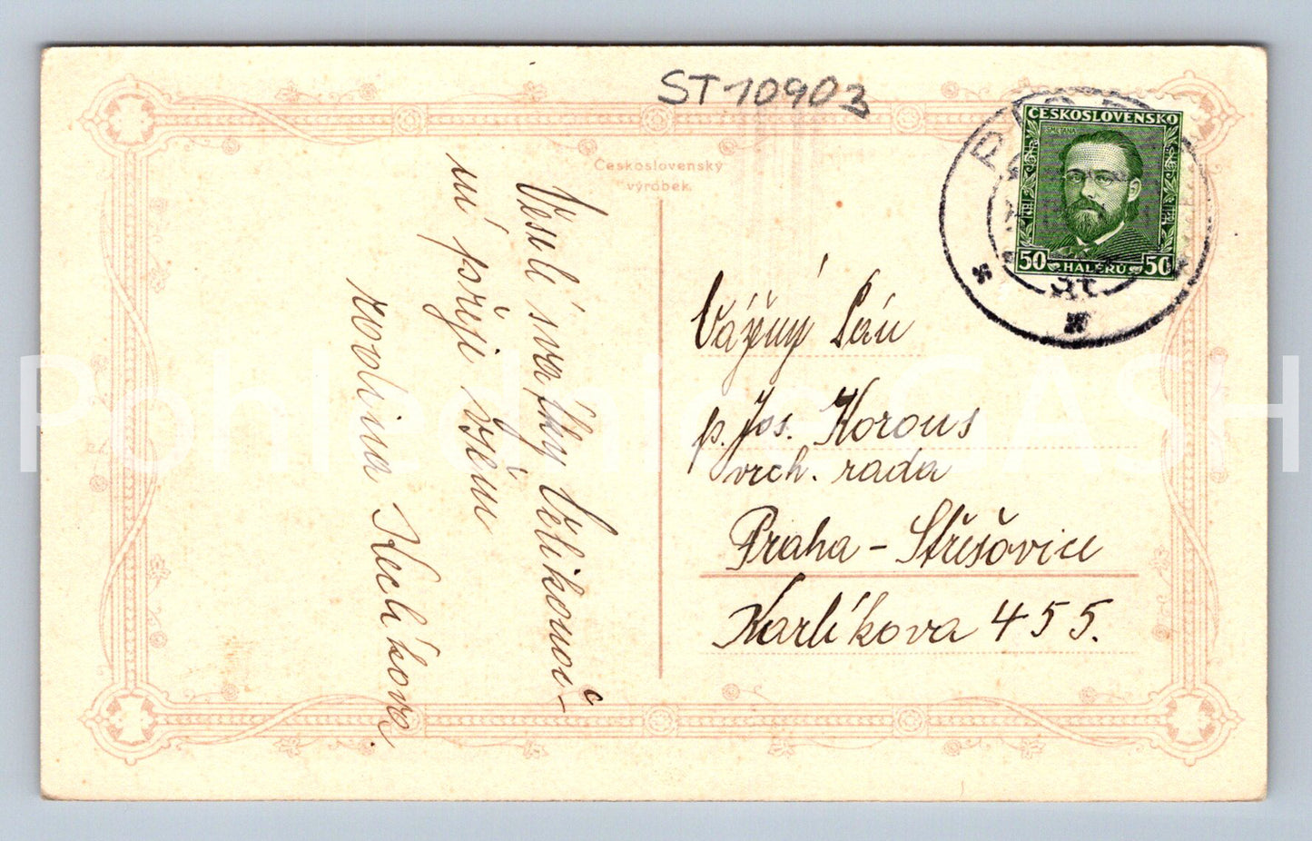 Pohlednice J. STRNAD - LESNÍ ZÁTIŠÍ (ST10903)