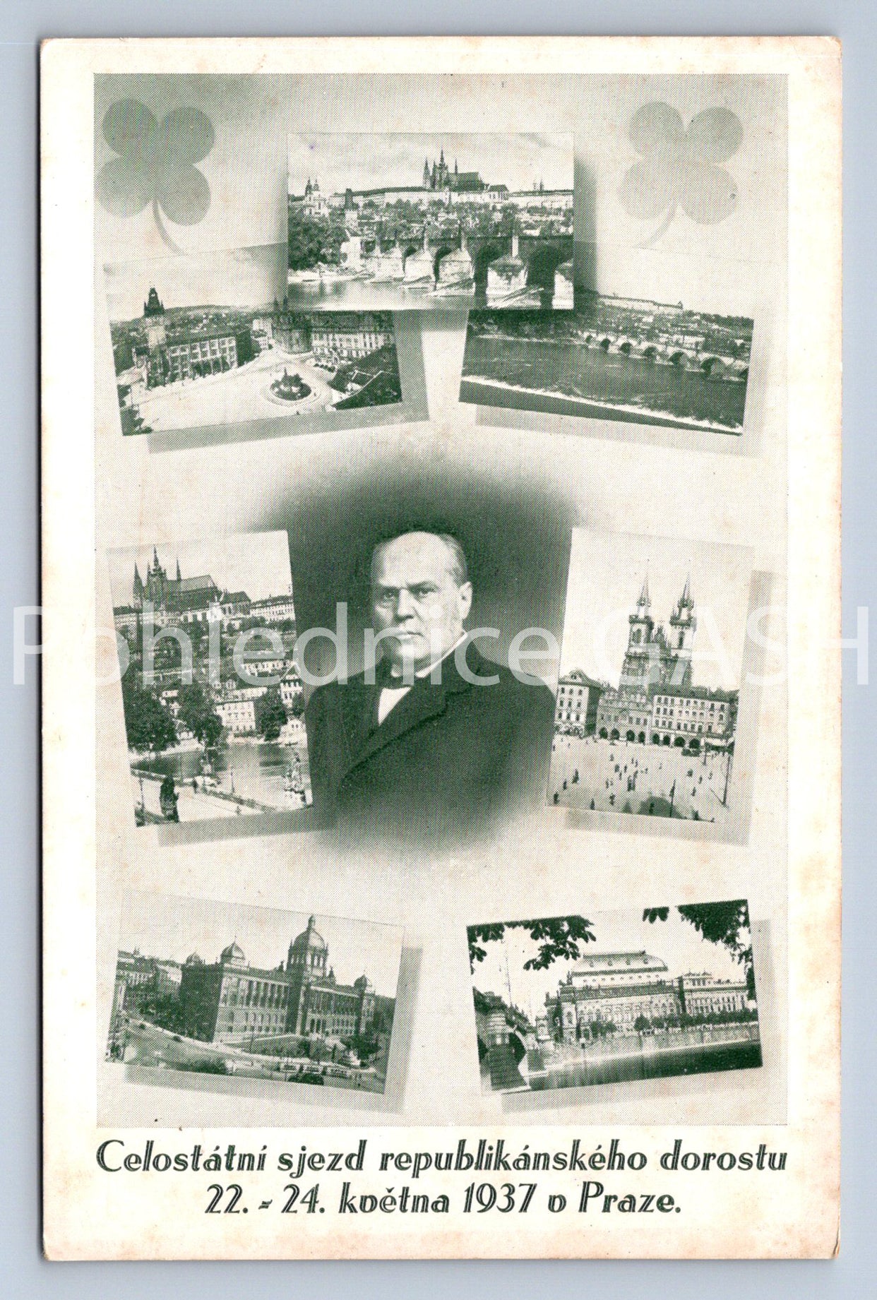 Pohlednice SJEZD REPUBLIKÁSKÉHO DOROSTU 1937 V PRAZE (ST10974)