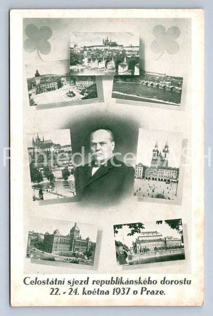 Pohlednice SJEZD REPUBLIKÁSKÉHO DOROSTU 1937 V PRAZE (ST10974)