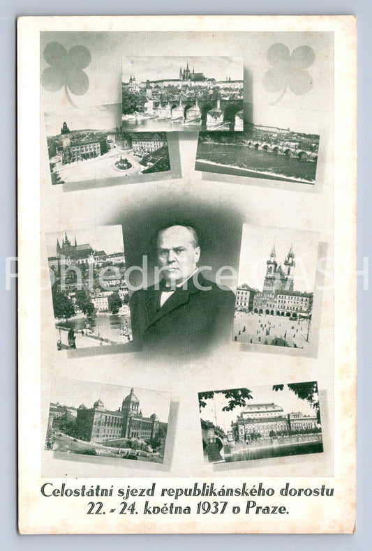 Pohlednice SJEZD REPUBLIKÁSKÉHO DOROSTU 1937 V PRAZE (ST10974)
