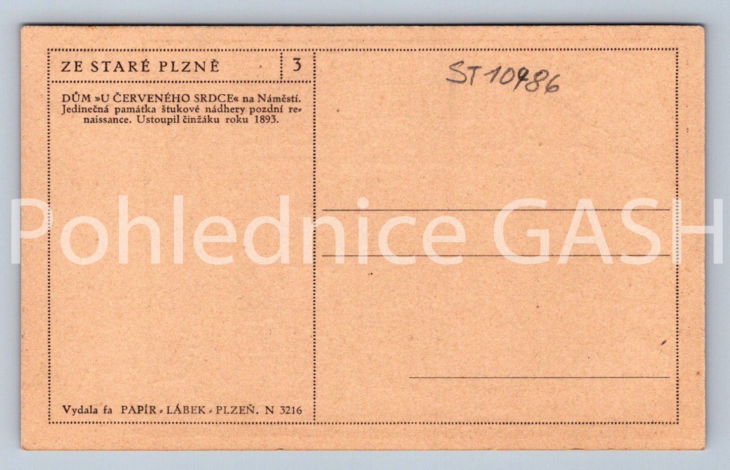 Pohlednice K. VOLTUČKA - U ČERVENÉHO SRDCE (ST10986)