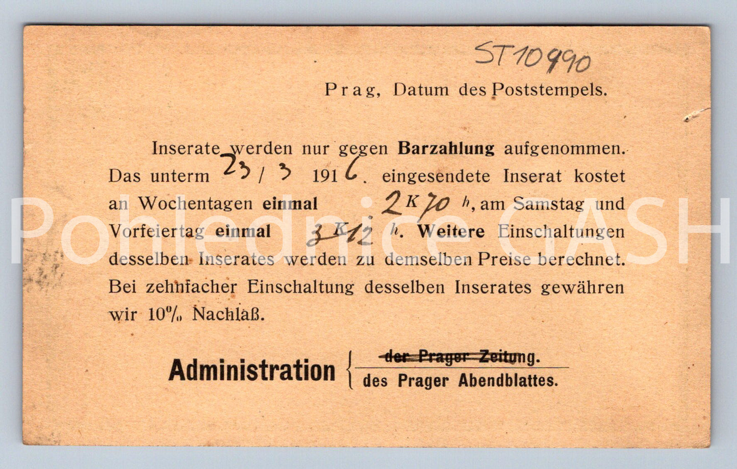 Pohlednice ADMINISTRATION (ST10990)
