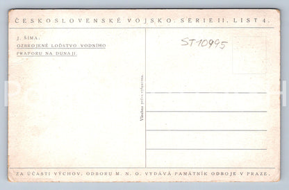 Pohlednice J. ŠÍMA OZBROJENÉ LOĎSTVO VODNÍHO PRAPORU DUNAJ (ST10995)