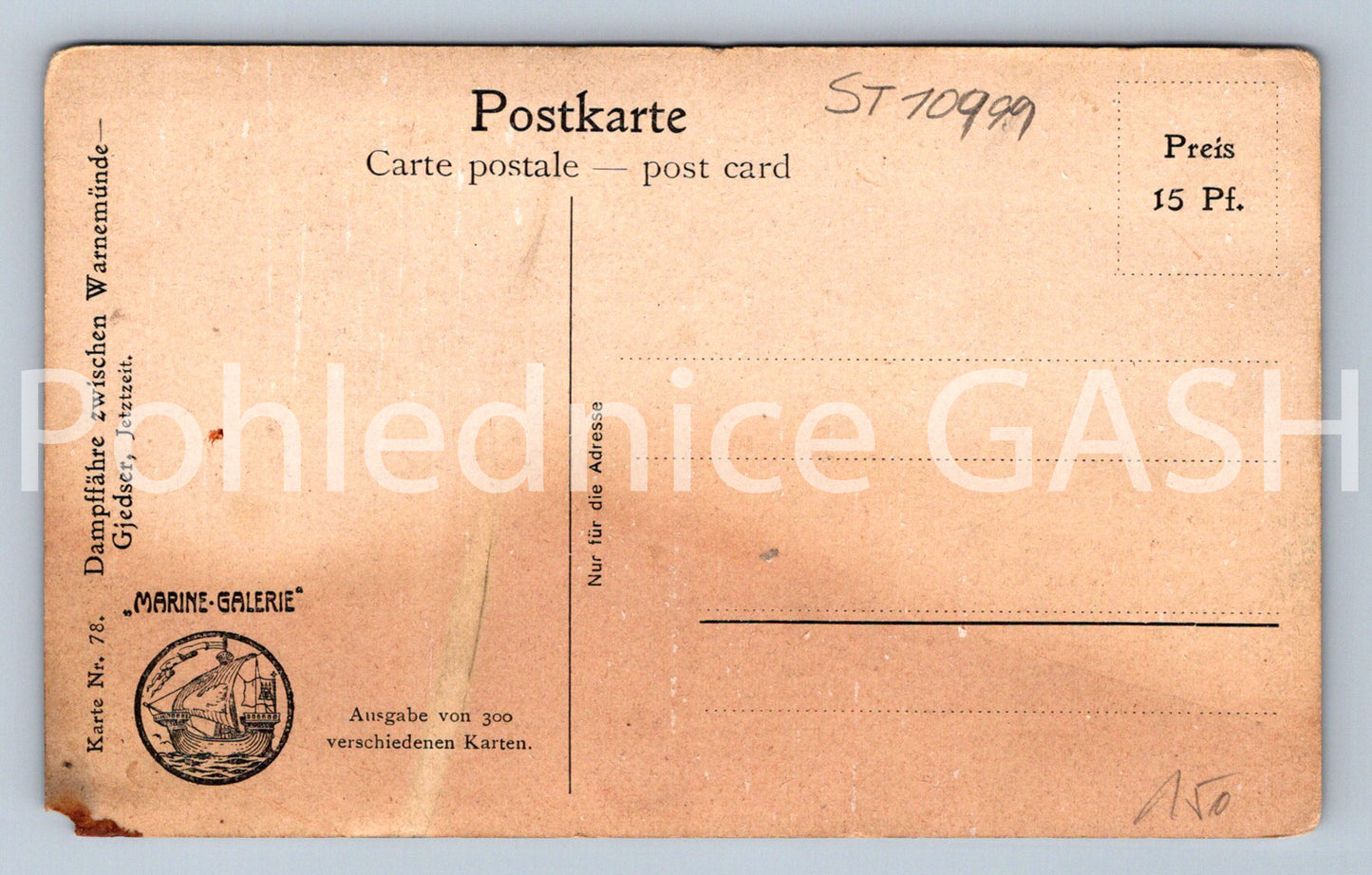 Pohlednice PARNÍK (ST10999)