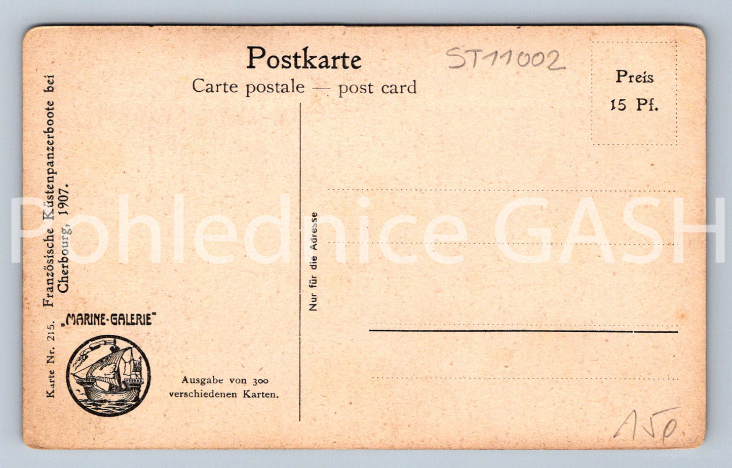 Pohlednice PARNÍK (ST11002)