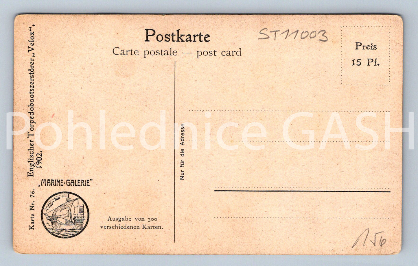 Pohlednice PARNÍK (ST11003)