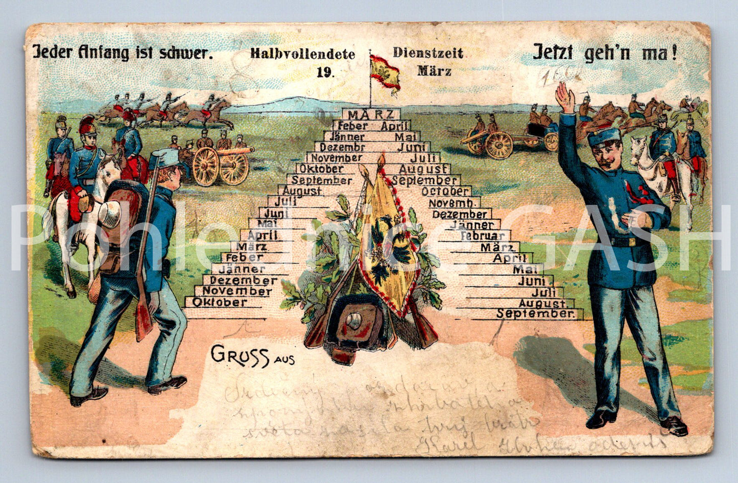Pohlednice JEDER FLNFANG IST SCHWER (ST11017)