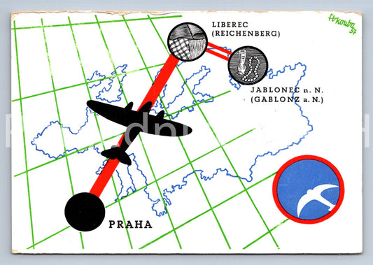 Pohlednice ČESKOSLOVENSKÉ STÁTNÍ AEROLINIE (ST11025)