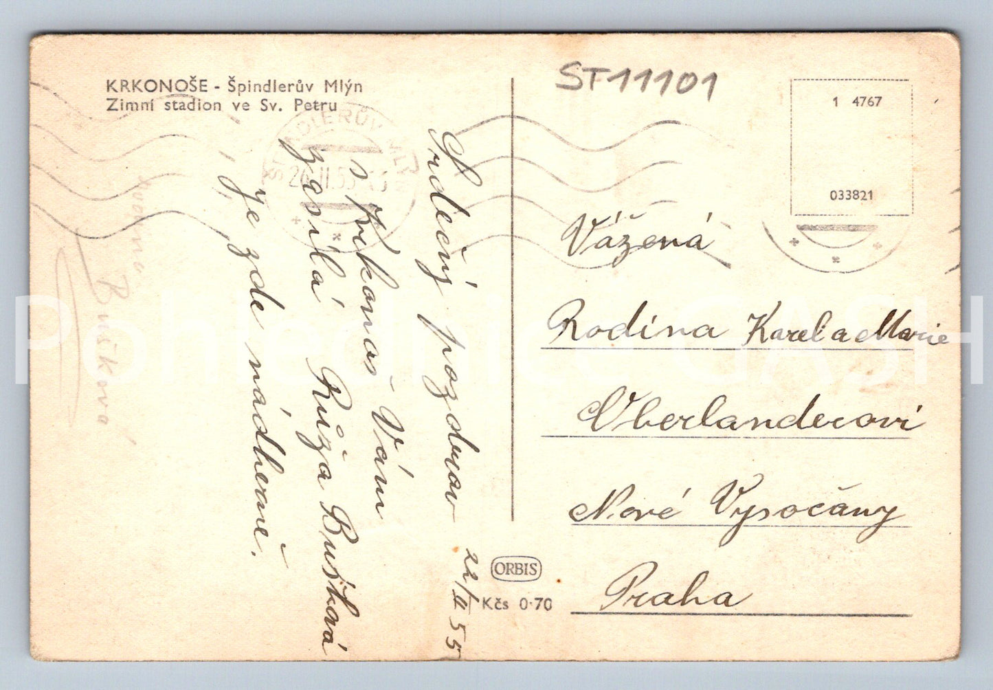 Pohlednice KRKONOŠE - ŠPINDLERŮV MLÝN (ST11101)