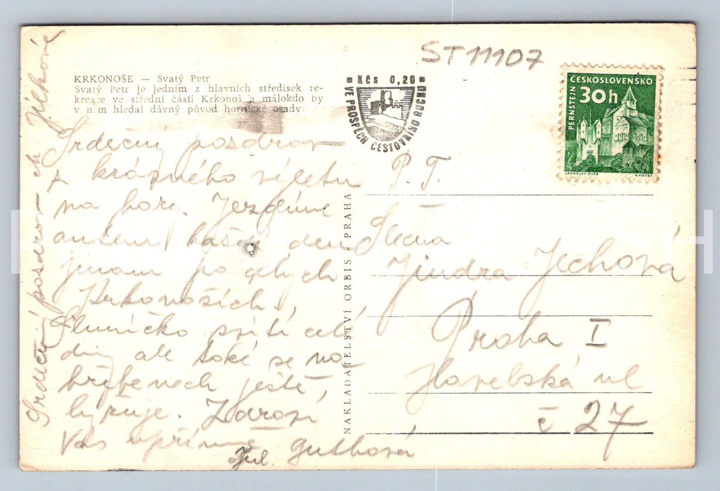 Pohlednice KRKONOŠE - SVAT PETR (ST11107)