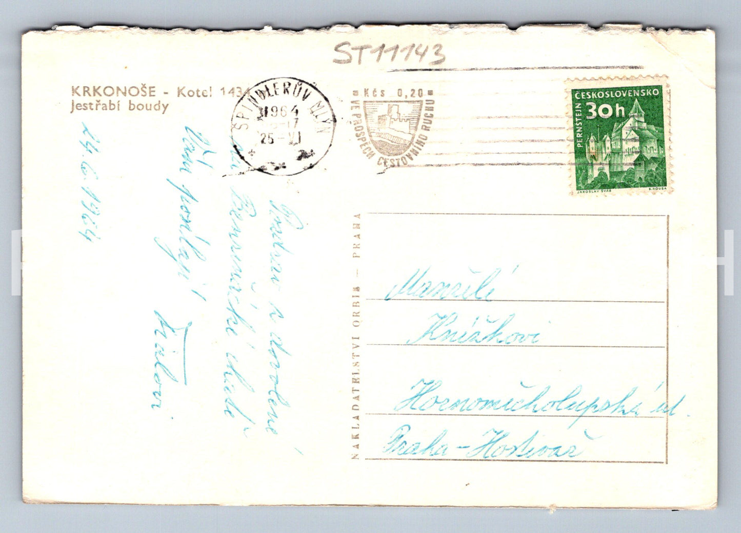 Pohlednice KRKONOŠE - KOTEL (ST11143)