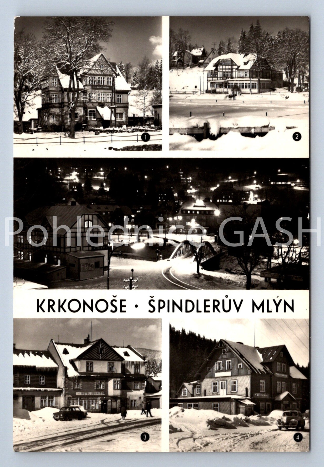 Pohlednice KRKONOŠE - ŠPINDLERŮV MLÝN - KOLÁŽ (ST11158)