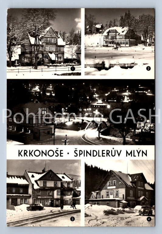 Pohlednice KRKONOŠE - ŠPINDLERŮV MLÝN - KOLÁŽ (ST11158)