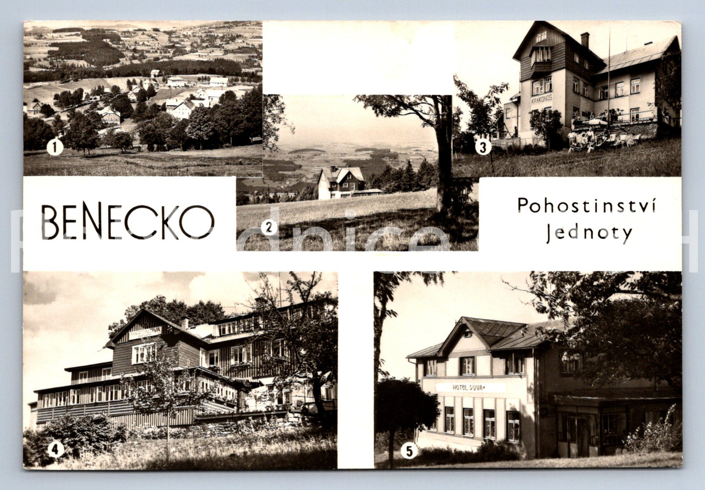 Pohlednice KRKONOŠE - BENECKO - KOLÁŽ (ST11161)