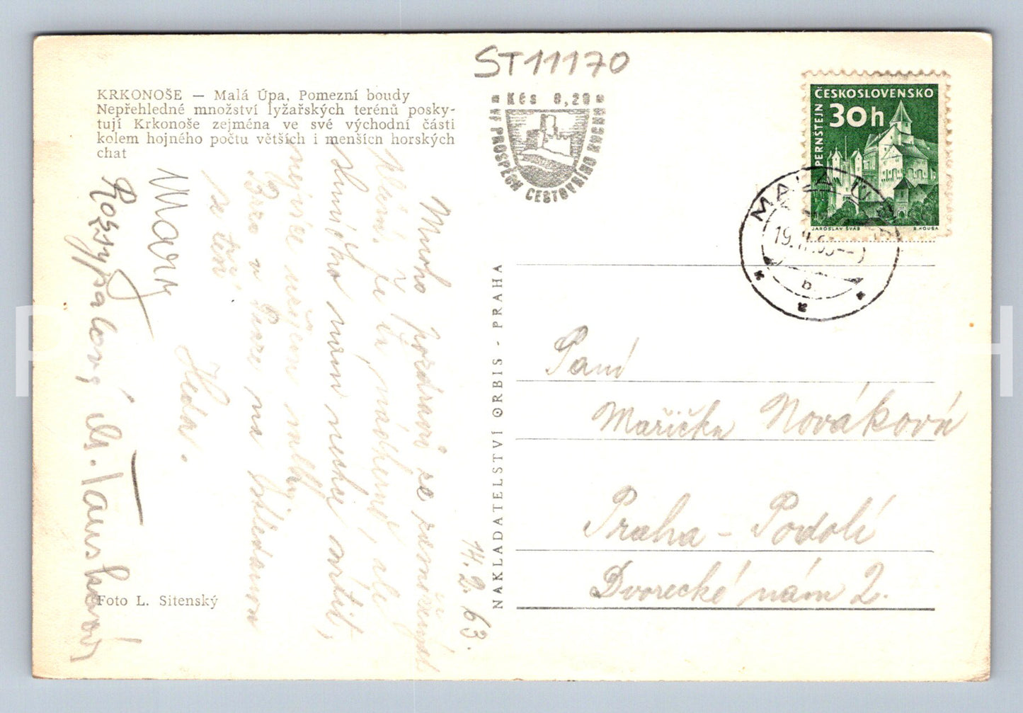 Pohlednice KRKONOŠE - MALÁ ÚPA (ST11170)