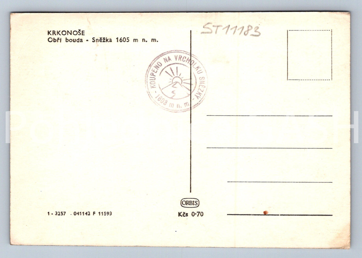 Pohlednice KRKONOŠE - SNĚŽKA (ST11183)