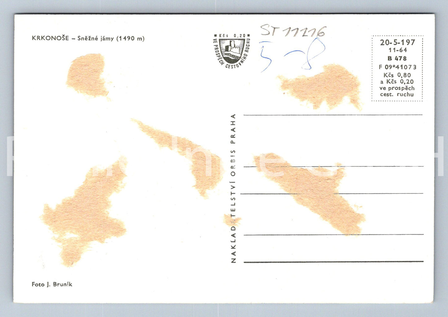 Pohlednice KRKONOŠE - SNĚŽNÉ JÁMY (ST11216)