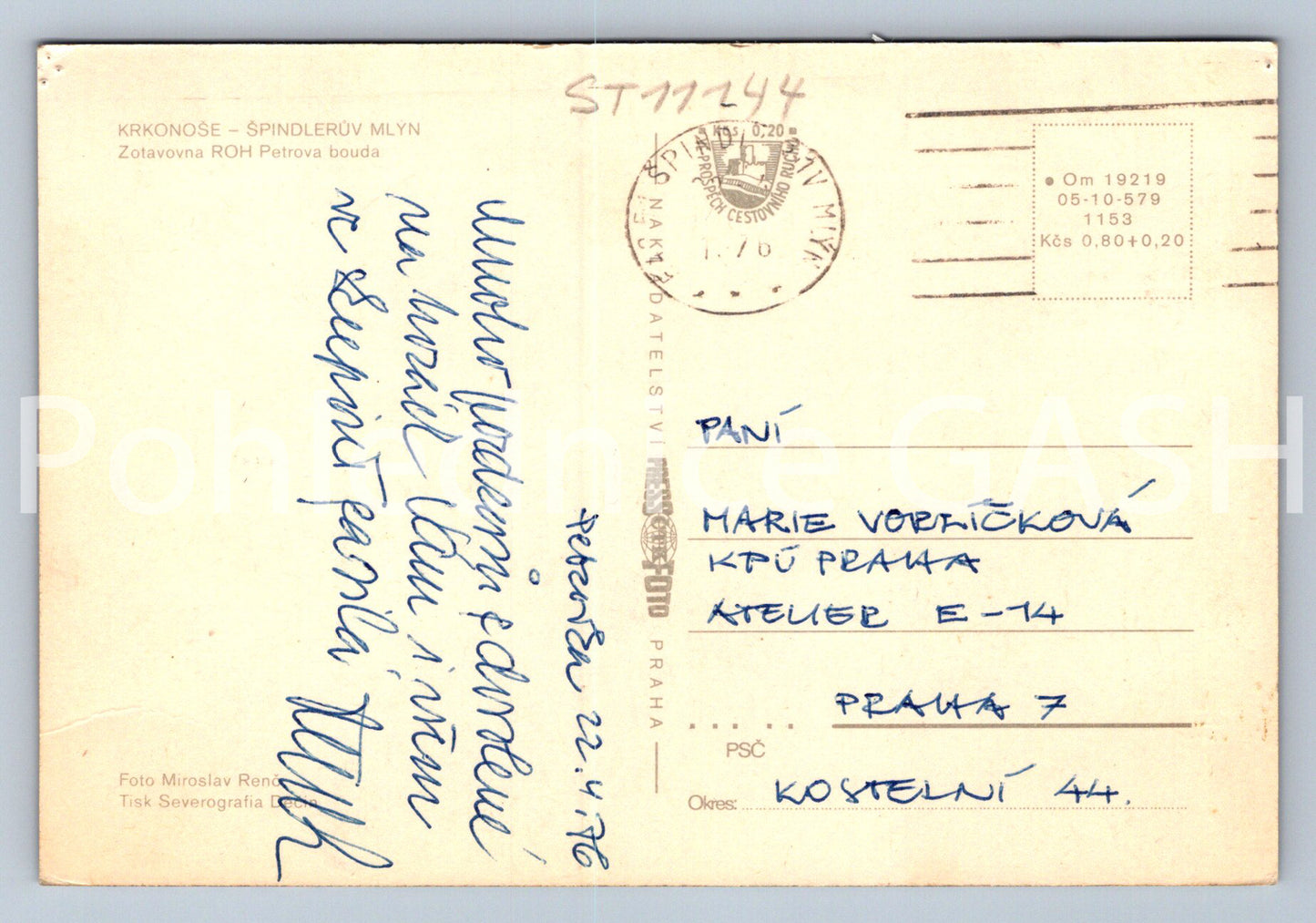 Pohlednice KRKONOŠE - ŠPINDLERŮV MLÝN (ST11244)