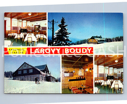 Pohlednice KRKONOŠE - STRÁŽNÉ - LÁROVÉ BOUDY - KOLÁŽ (ST11259)