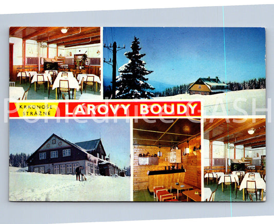 Pohlednice KRKONOŠE - STRÁŽNÉ - LÁROVÉ BOUDY - KOLÁŽ (ST11259)