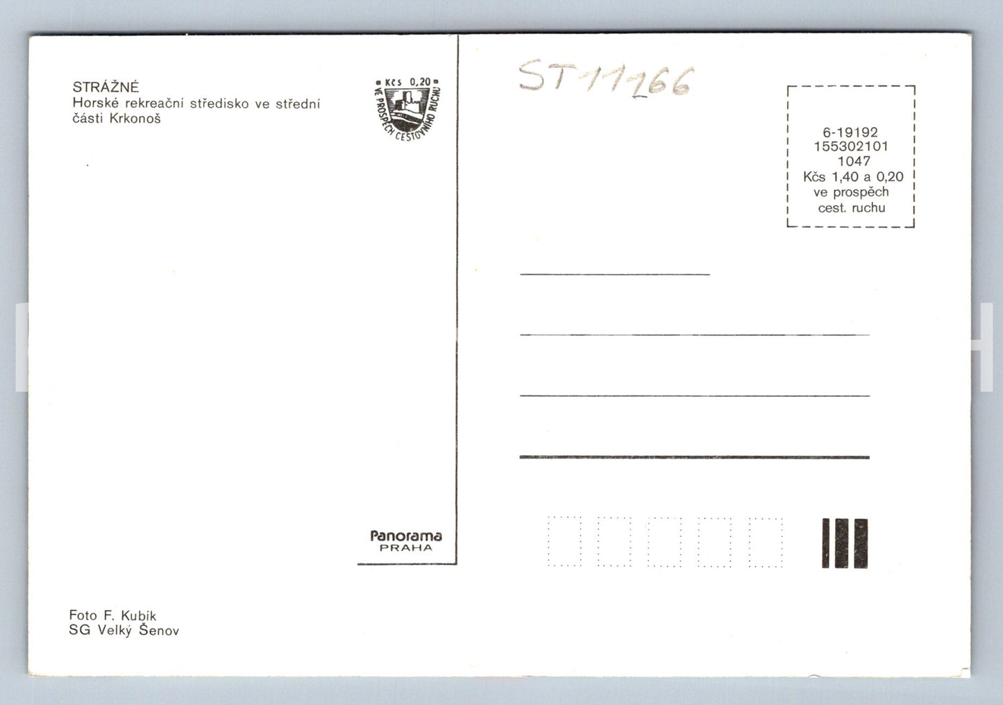 Pohlednice KRKONOŠE - STRÁŽNÉ KOLÁŽ (ST11266)