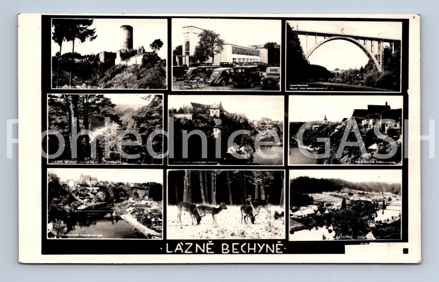 Pohlednice LÁZNĚ BECHYNĚ - KOLÁŽ (ST8766)