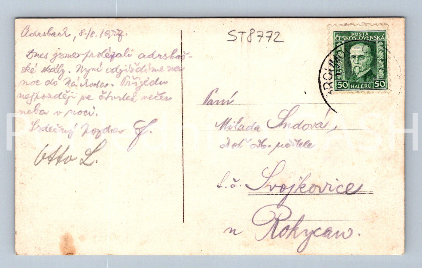 Pohlednice ADRŠPACH (ST8772)