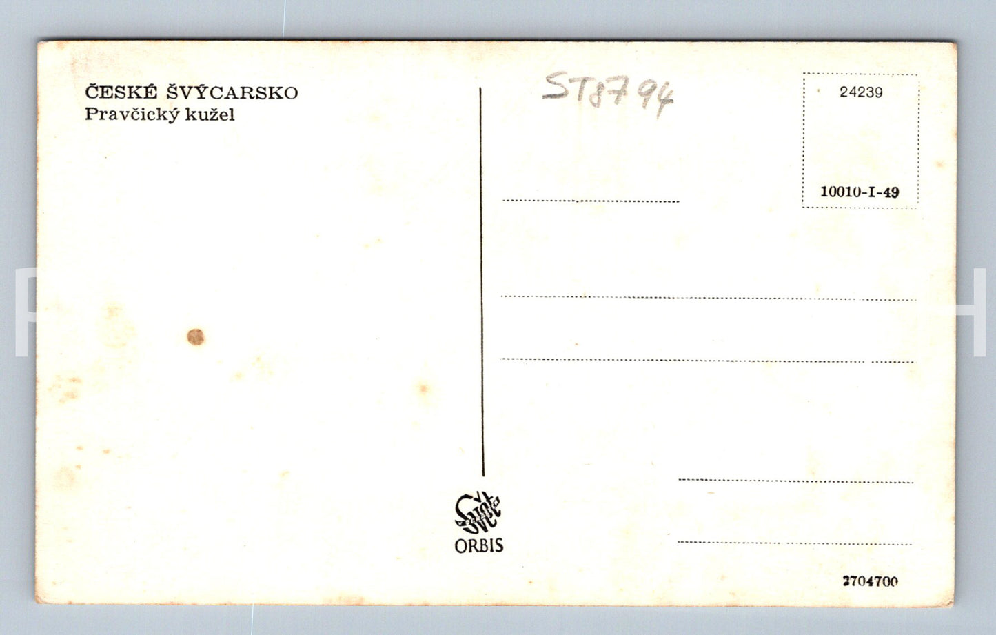 Pohlednice ČESKÉ ŠVÝCARSKO (ST8794)