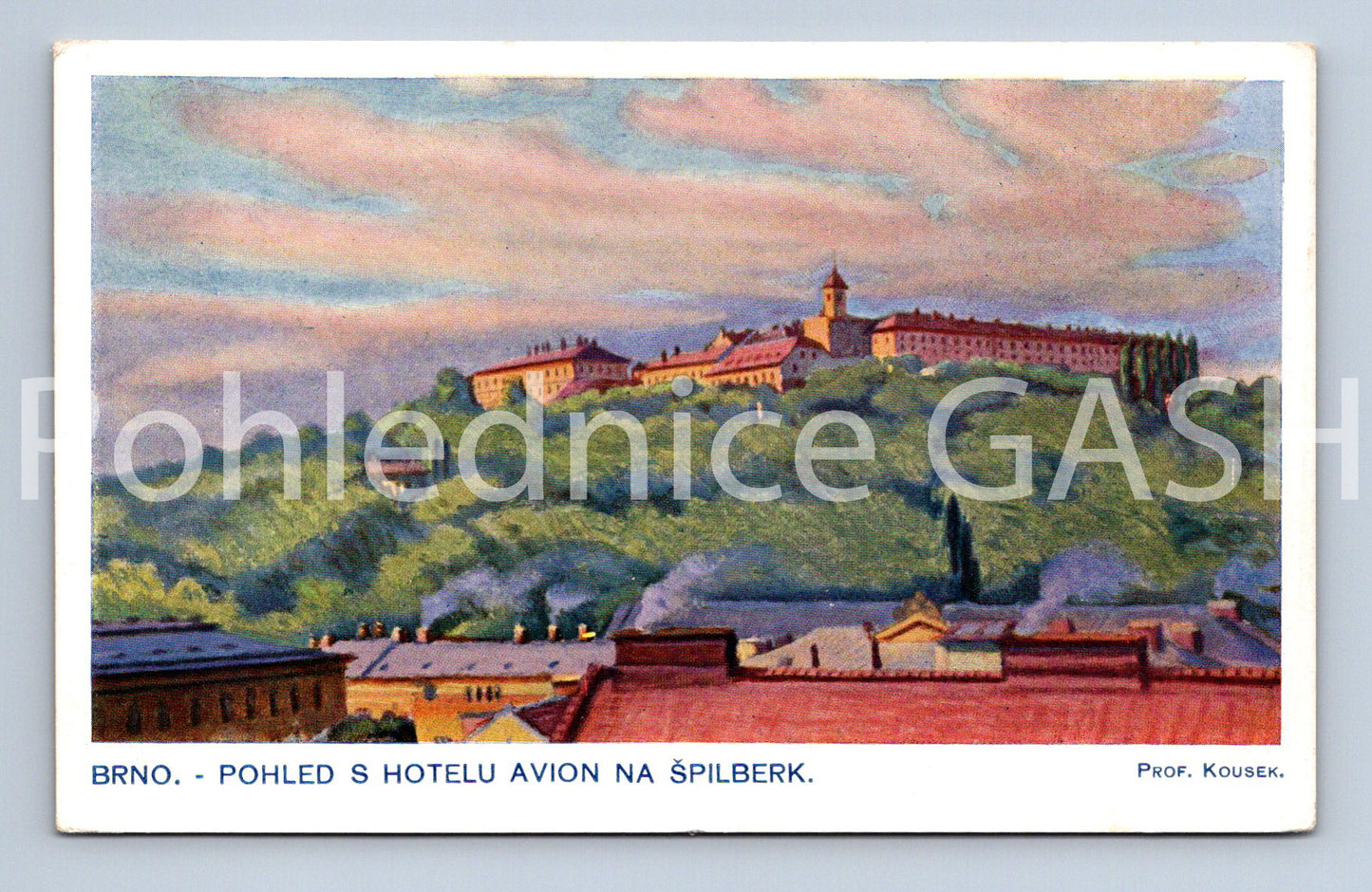 Pohlednice BRNO - POHLED S HOTELU AVION NA ŠPILBERK (ST8797)