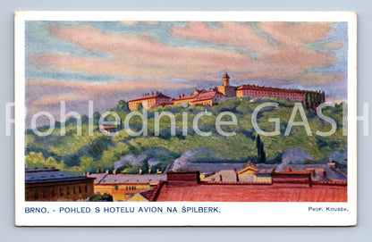Pohlednice BRNO - POHLED S HOTELU AVION NA ŠPILBERK (ST8797)