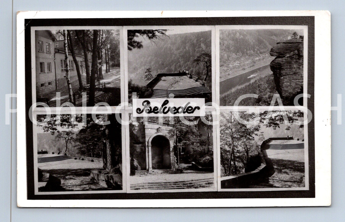 Pohlednice BELVEDER - KOLÁŽ (ST8805)