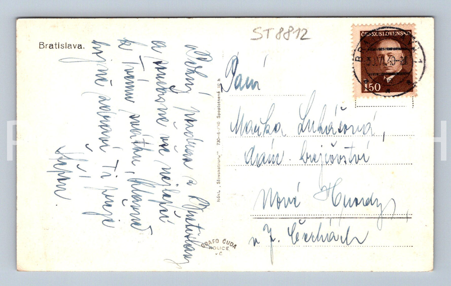 Pohlednice BRATISLAVA (ST8812)