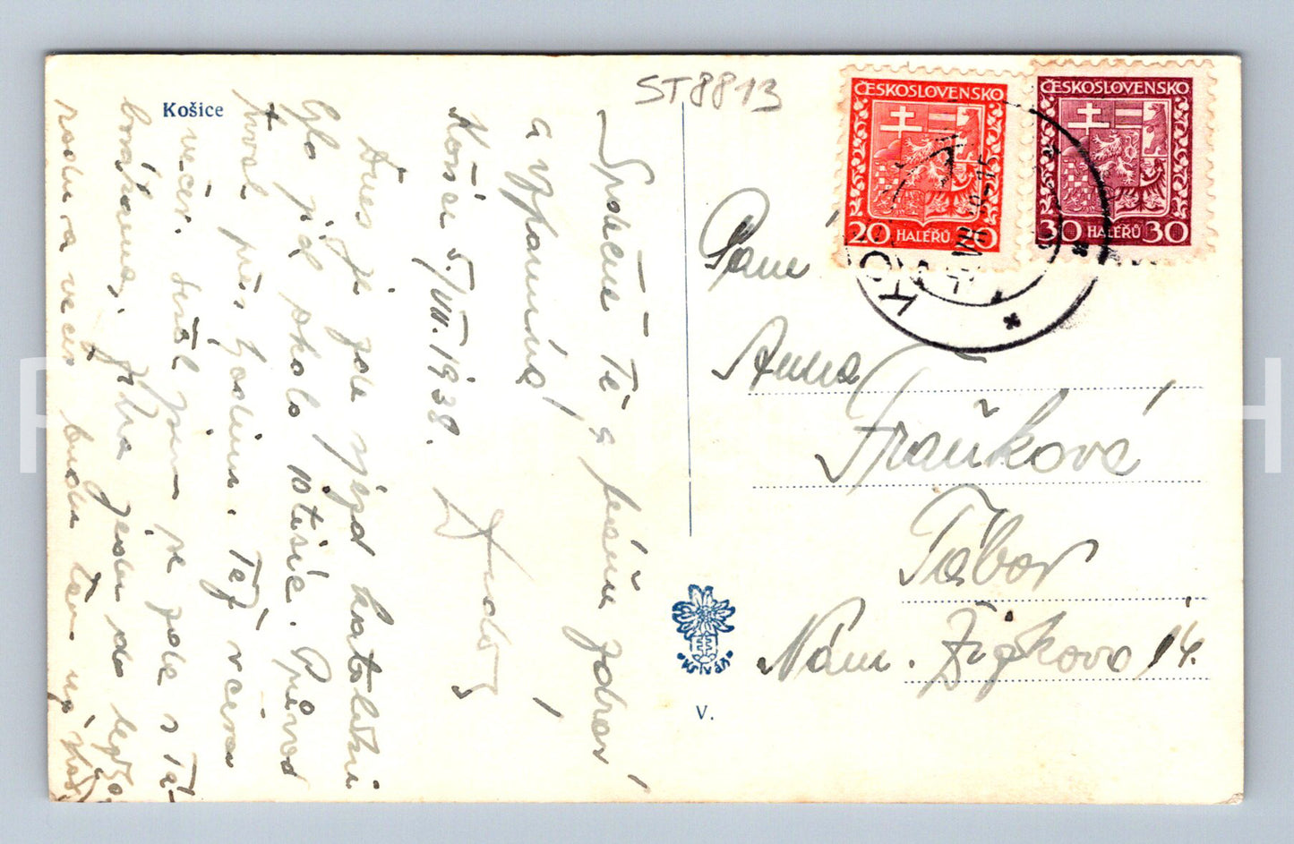 Pohlednice KOŠICE - KOLÁŽ (ST8813)