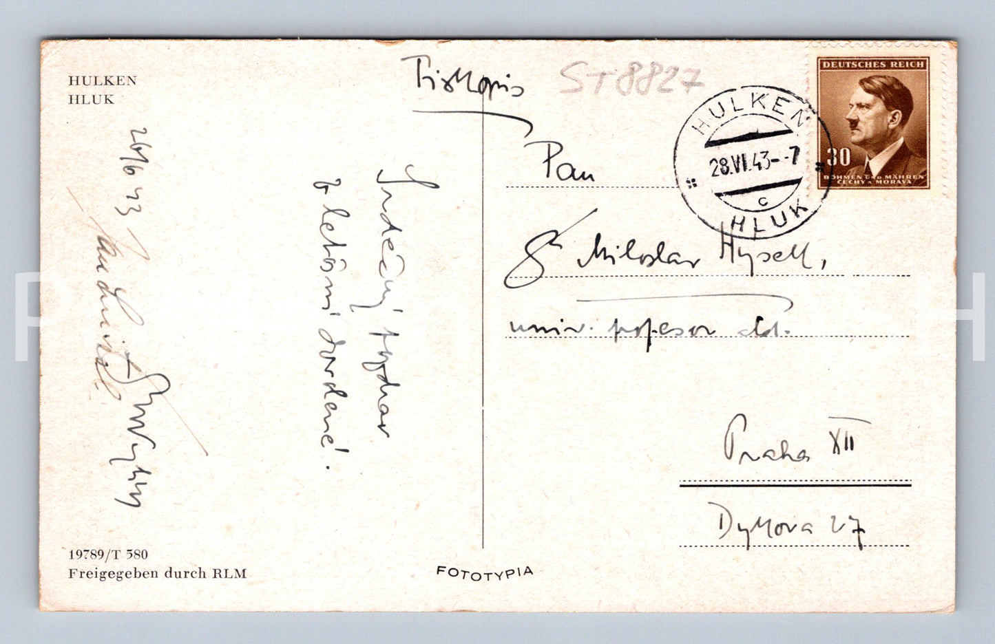 Pohlednice HLUK (ST8827)