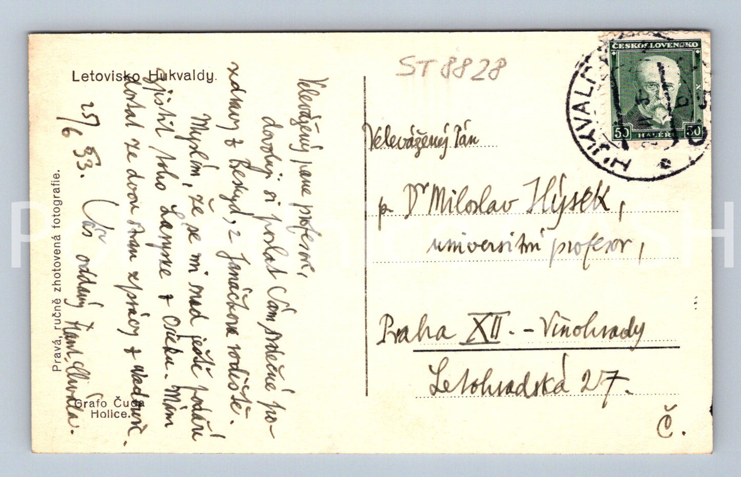 Pohlednice LETOVISKO KUNVALDY (ST8828)