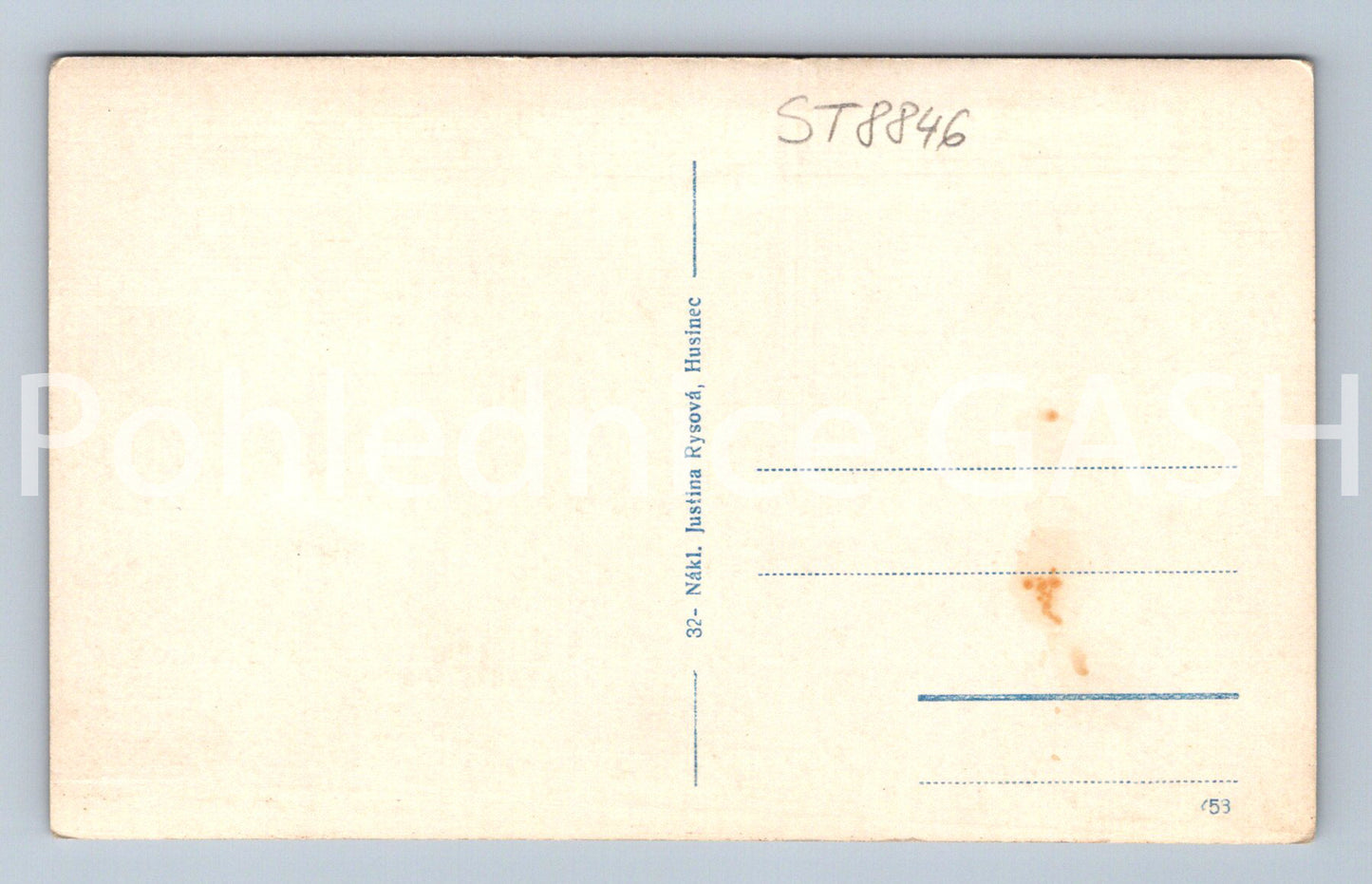 Pohlednice HUSINEC - PENSION BLANICE (ST8846)